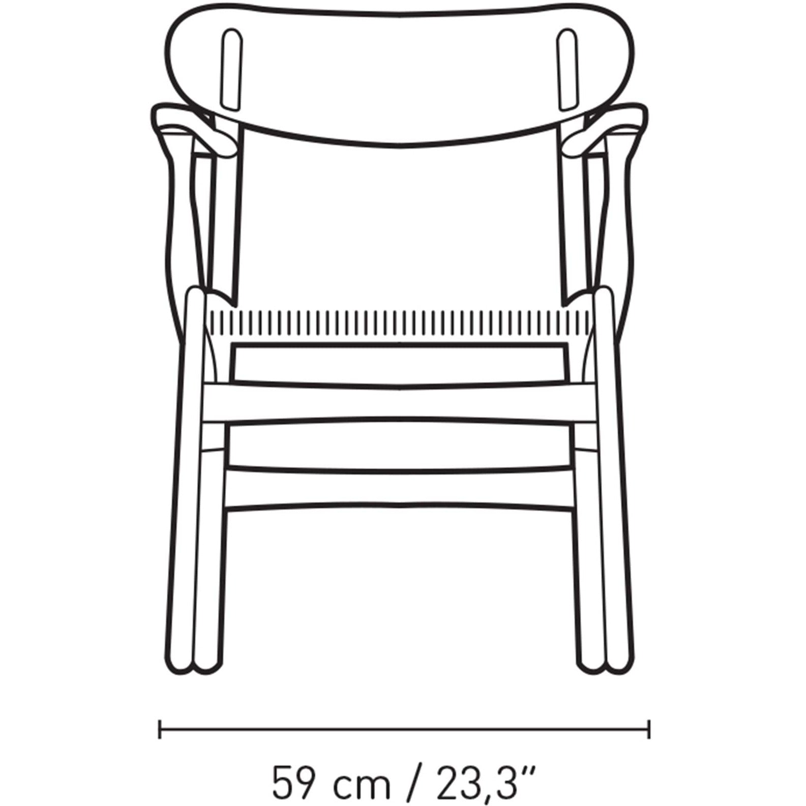 [product_category]-Carl Hansen Ch26 Chair, Oiled/Black Paper Cord Oak-Carl Hansen-5715230560044-CH-26-OAK-OIL-BLACK-CAR-2