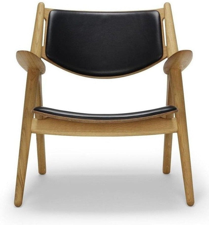 [product_category]-Carl Hansen Ch28 P Armchair, Oiled Oak/Black Leather-Carl Hansen-CH28P-sif98-oiledoak-CAR-1