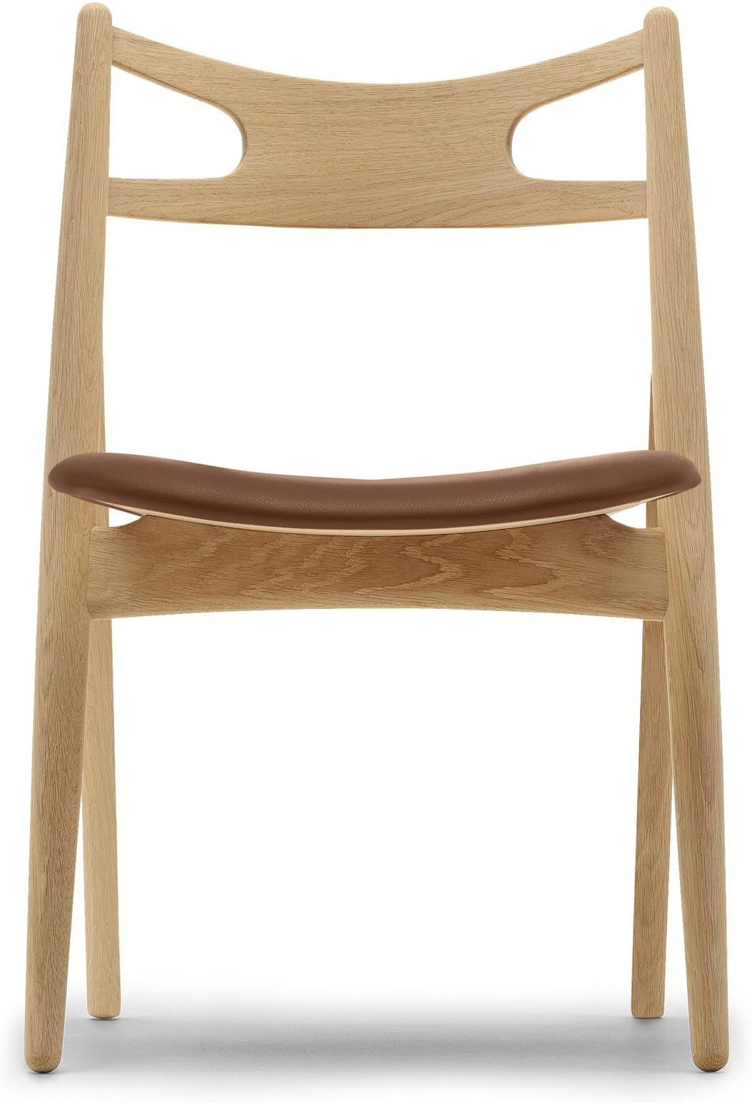 [product_category]-Carl Hansen Ch29 P Chair, Oiled Oak/Brown Leather-Carl Hansen-5715397218277-ch29p-brown-oiledoak-Thor307-CAR-1