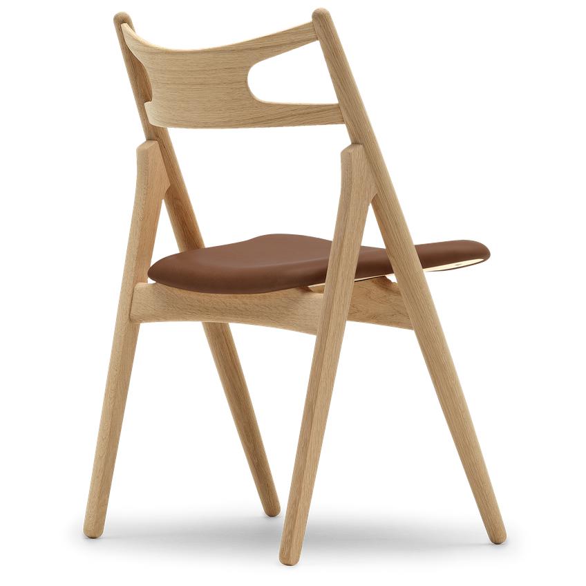 [product_category]-Carl Hansen Ch29 P Chair, Oiled Oak/Brown Leather-Carl Hansen-5715397218277-ch29p-brown-oiledoak-Thor307-CAR-2