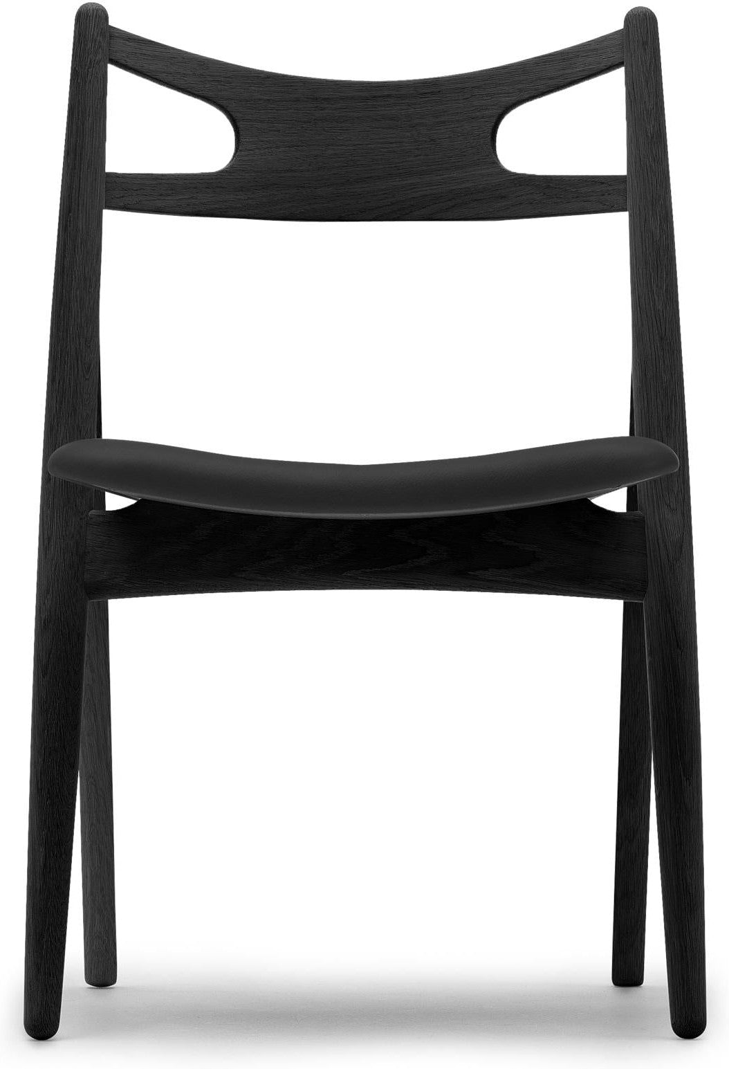 [product_category]-Carl Hansen Ch29 P Sawbuck Chair, Black Oak/Black Leather-Carl Hansen-CH29P-thor301-oakblack-CAR-1