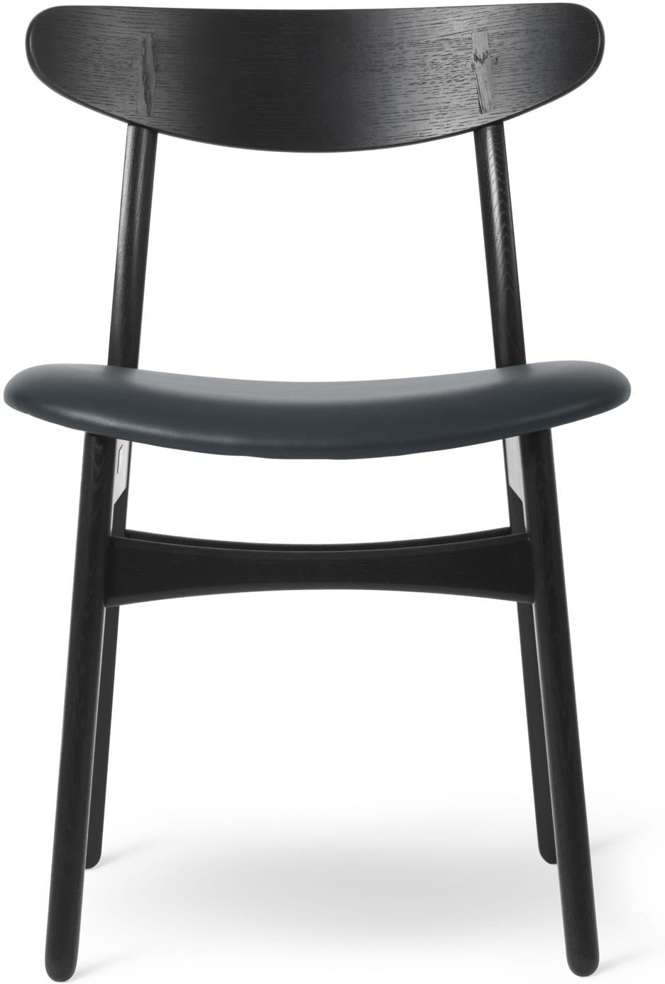 [product_category]-Carl Hansen Ch30p Chair, Dyed Oak, Dark Blue Leather-Carl Hansen-CH30P-blackoak-thor350-CAR-1