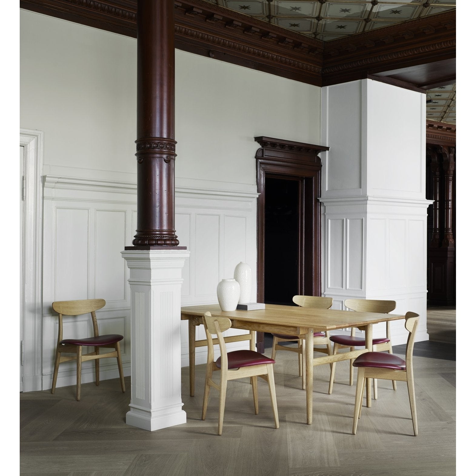 [product_category]-Carl Hansen Ch30p Chair, Dyed Oak, Dark Blue Leather-Carl Hansen-CH30P-blackoak-thor350-CAR-5