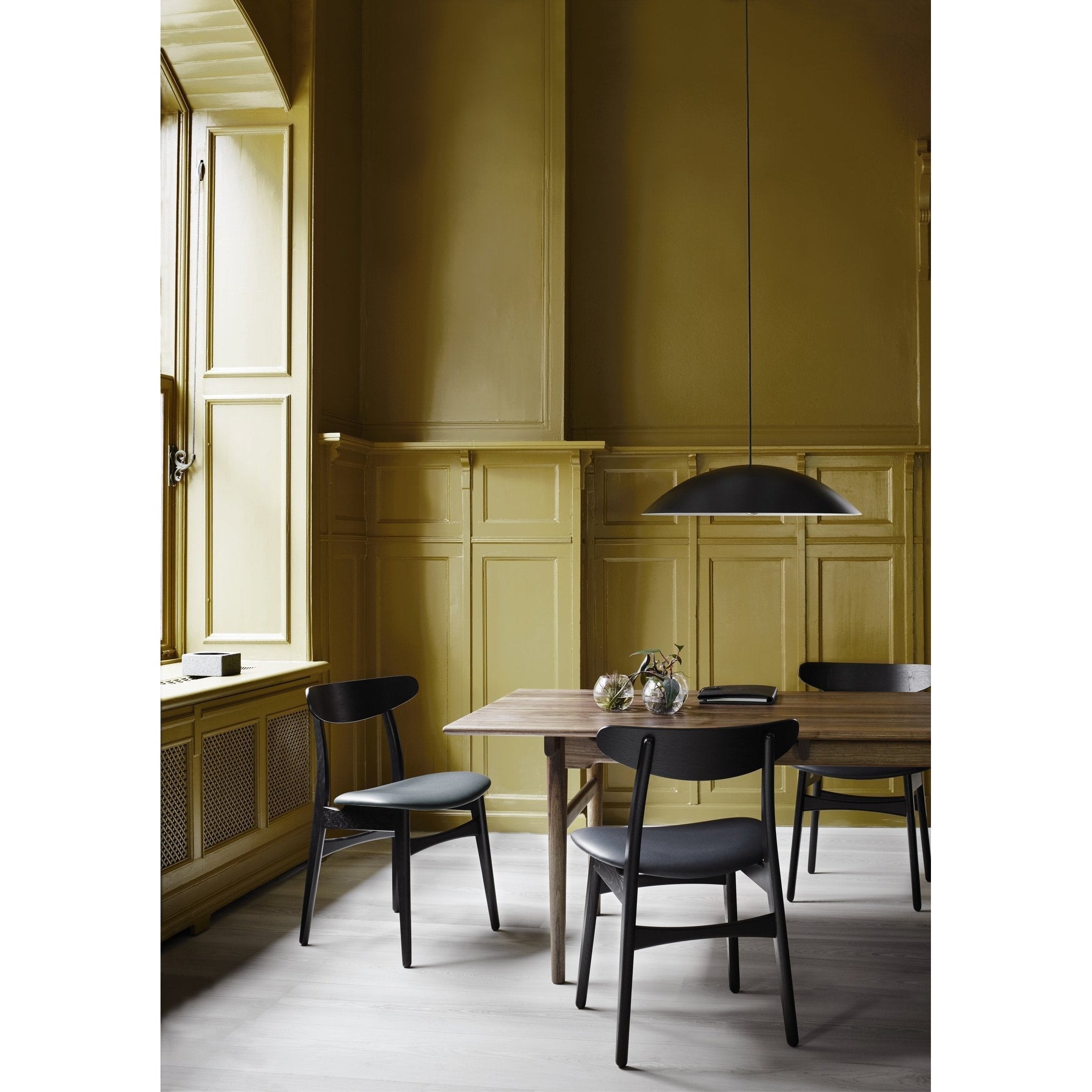 [product_category]-Carl Hansen Ch30p Chair, Oiled Walnut, Black Fabric-Carl Hansen-CH30P-oiledwalnut-fiord981-CAR-5