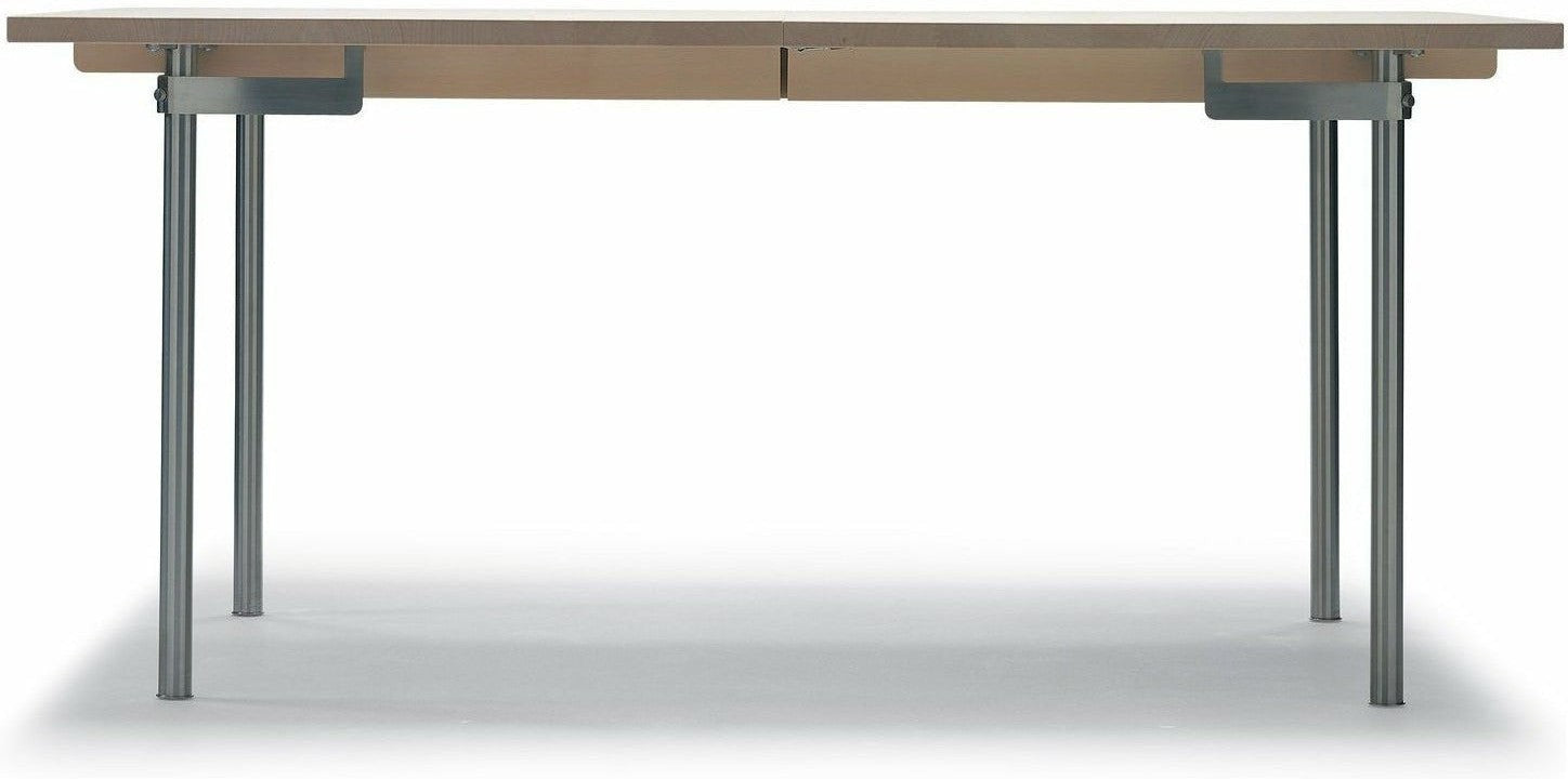 [product_category]-Carl Hansen Ch322 Dining Table Incl. 4 Additional Plates, Steel/Oiled Oak-Carl Hansen-CH322-stainlesssteel-oiledoak-inclfour-CAR-1