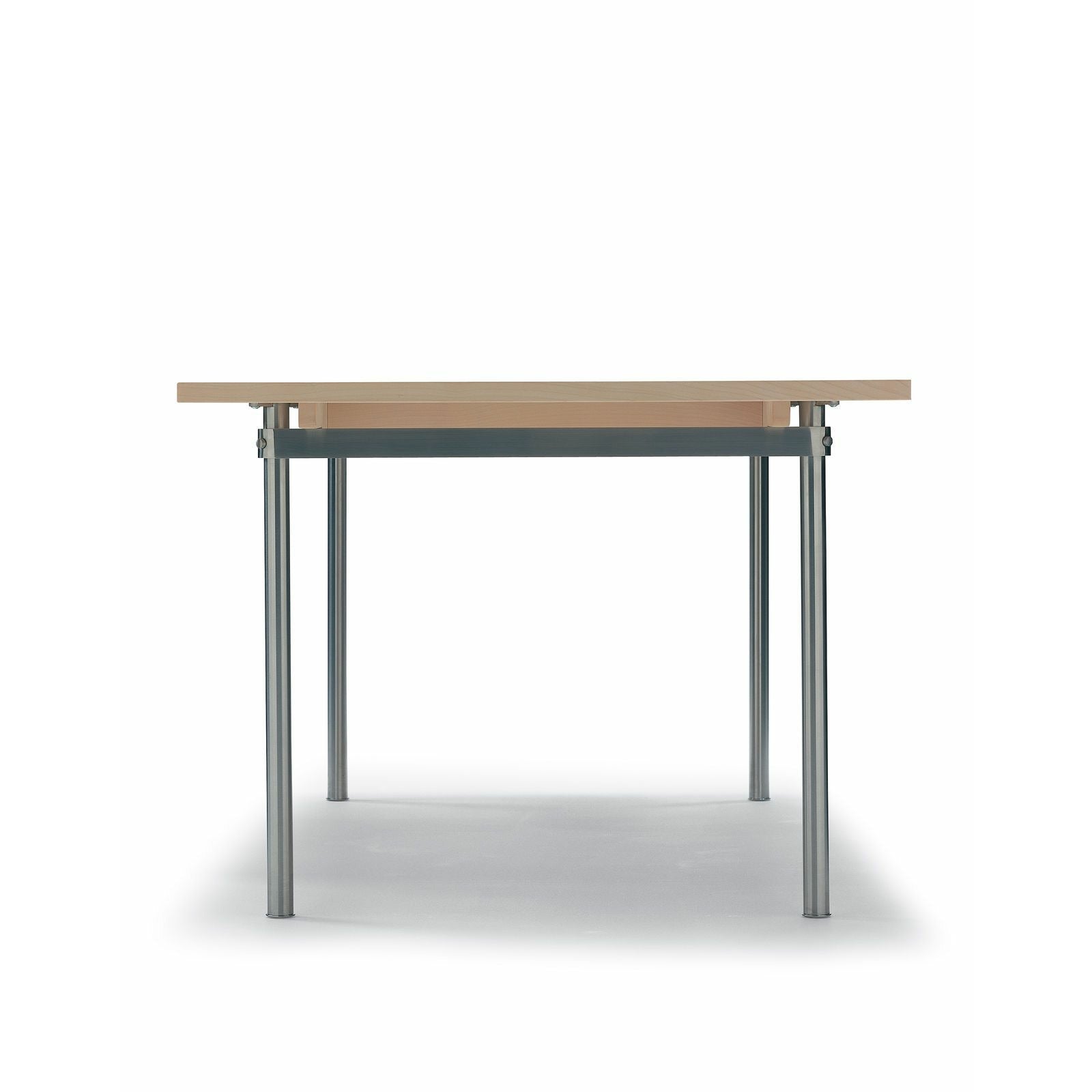 [product_category]-Carl Hansen Ch322 Dining Table Incl. 4 Additional Plates, Steel/Oiled Oak-Carl Hansen-CH322-stainlesssteel-oiledoak-inclfour-CAR-2