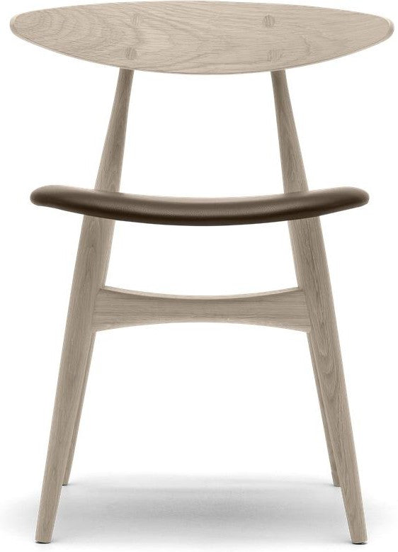 [product_category]-Carl Hansen Ch33 P Chair, Soaped Oak/Brown Leather-Carl Hansen-ch33p-thor306-soapedoak-CAR-1