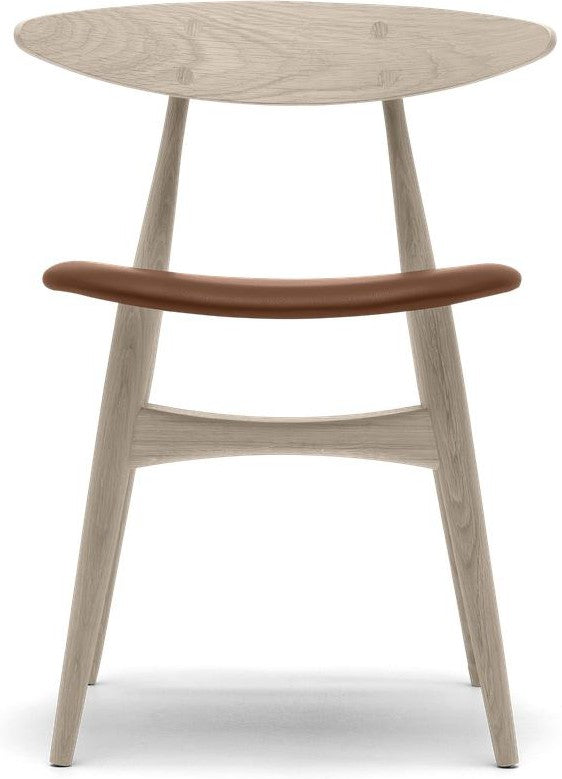 [product_category]-Carl Hansen Ch33 P Chair, Soaped Oak/Brown Leather-Carl Hansen-ch33p-thor307-soapedoak-CAR-1