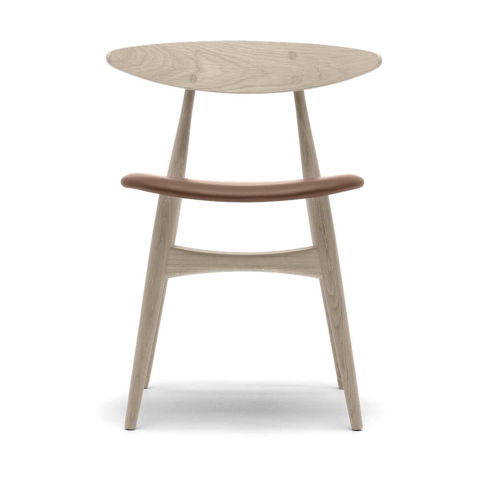 [product_category]-Carl Hansen Ch33 P Chair, Soaped Oak/Brown Leather-Carl Hansen-ch33p-thor325-soapedoak-CAR-1