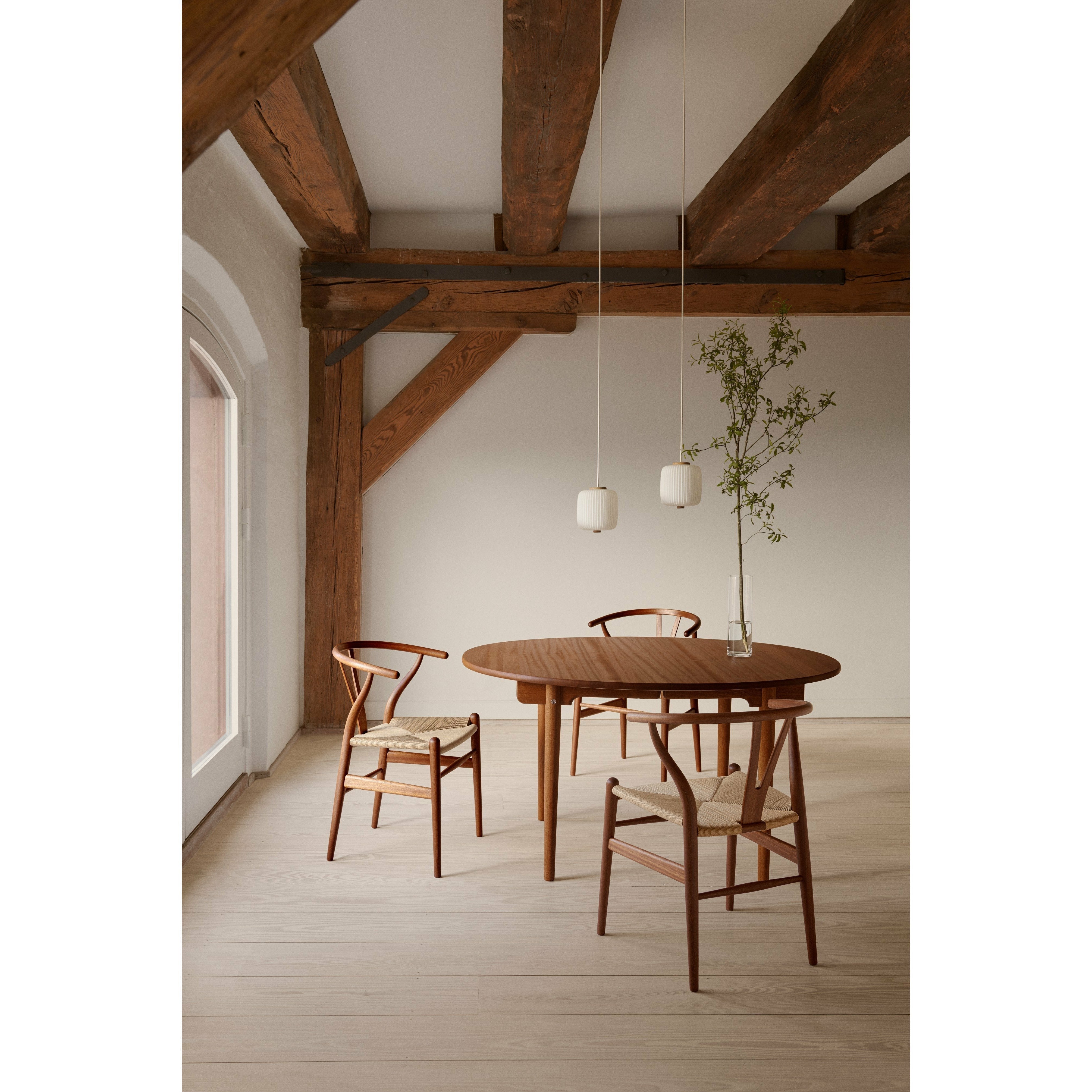 [product_category]-Carl Hansen Ch337 Dining Table 140x115 Cm, Mahogany Oiled-Carl Hansen-5715230013410-CH337-080-102-2-FSC-70-CAR-5