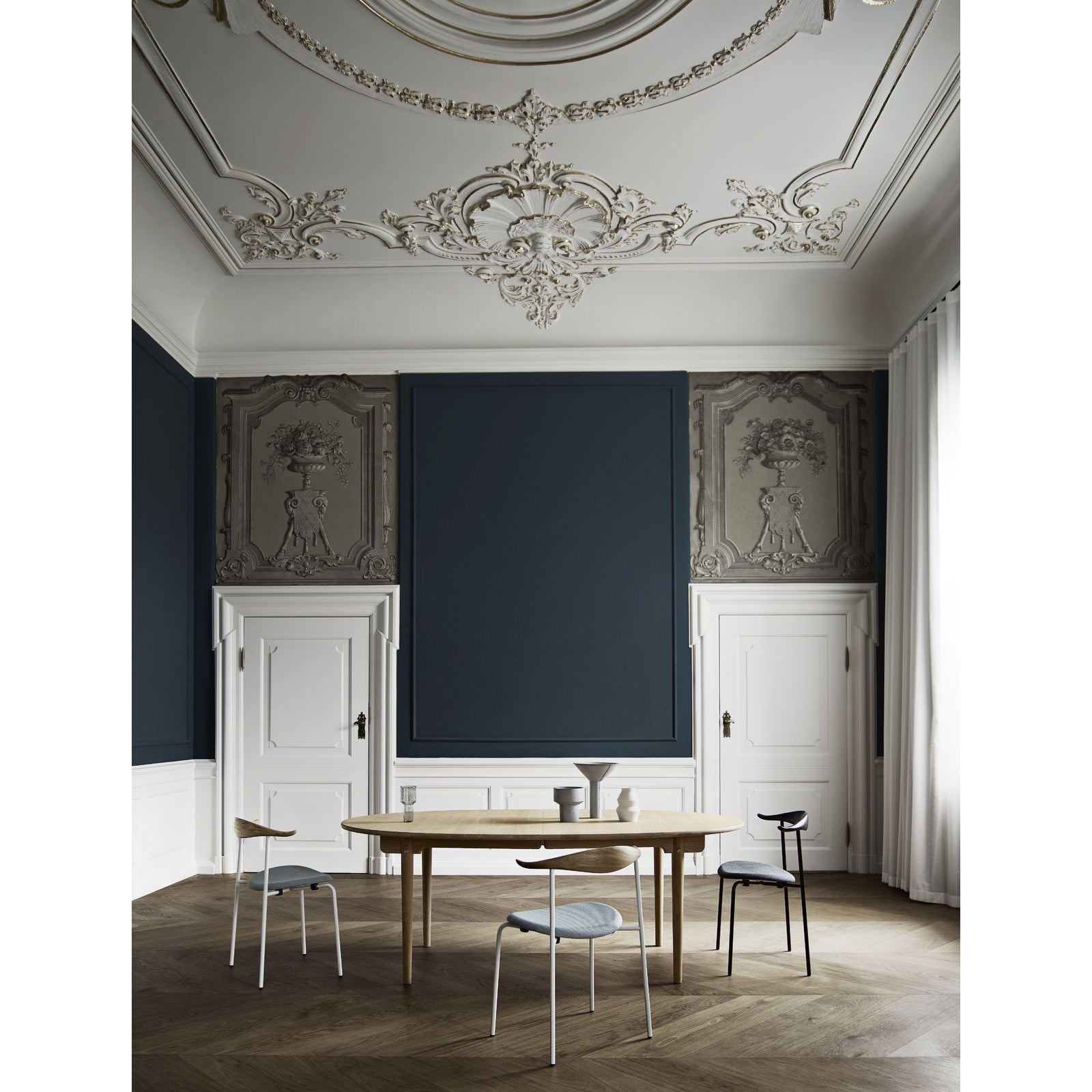 [product_category]-Carl Hansen Ch338 Dining Table Without Additional Top, White Oiled Oak-Carl Hansen-5714413972087-CH338-whiteoiledoak-wo-CAR-3