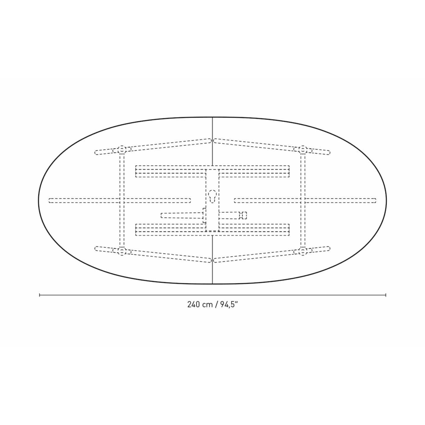 [product_category]-Carl Hansen Ch339 Dining Table Designed For 2 Pull Out Plates, Oak Smoke Colored Oil-Carl Hansen-5715230872055-CH339-oak-smokedoil-2-CAR-5