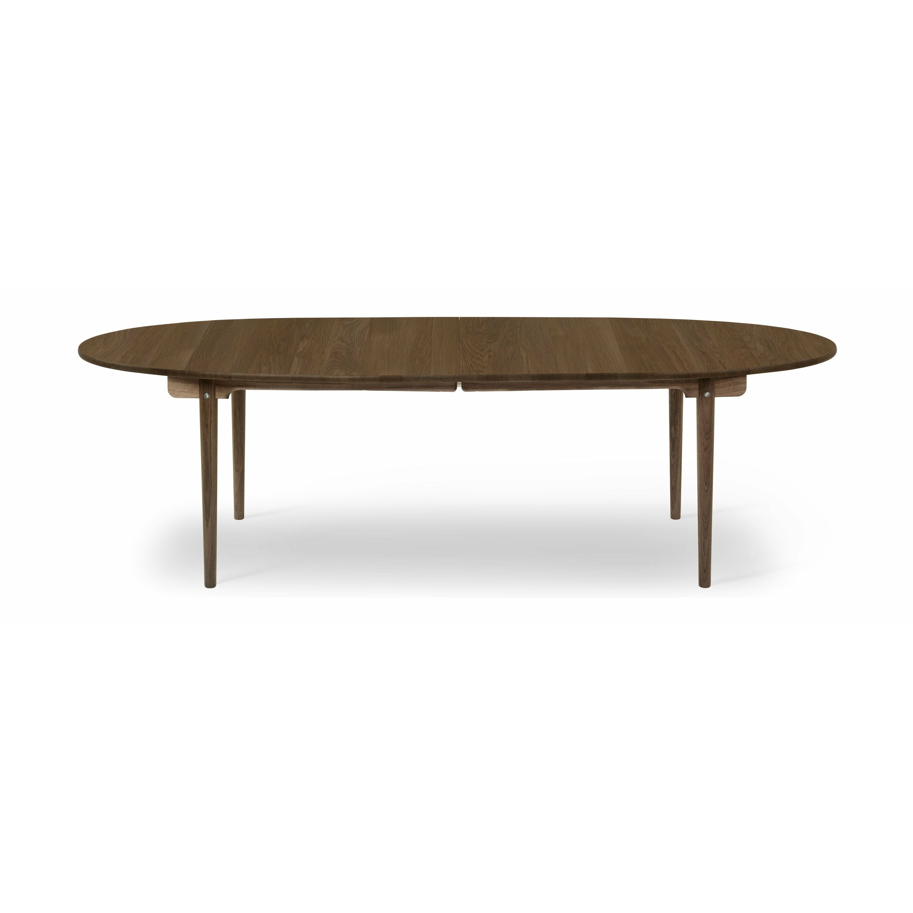 [product_category]-Carl Hansen Ch339 Dining Table Designed For 4 Pull Out Plates, Oak Smoke Colored Oil-Carl Hansen-5715230872116-CH339-oak-smokedoil-4-CAR-1