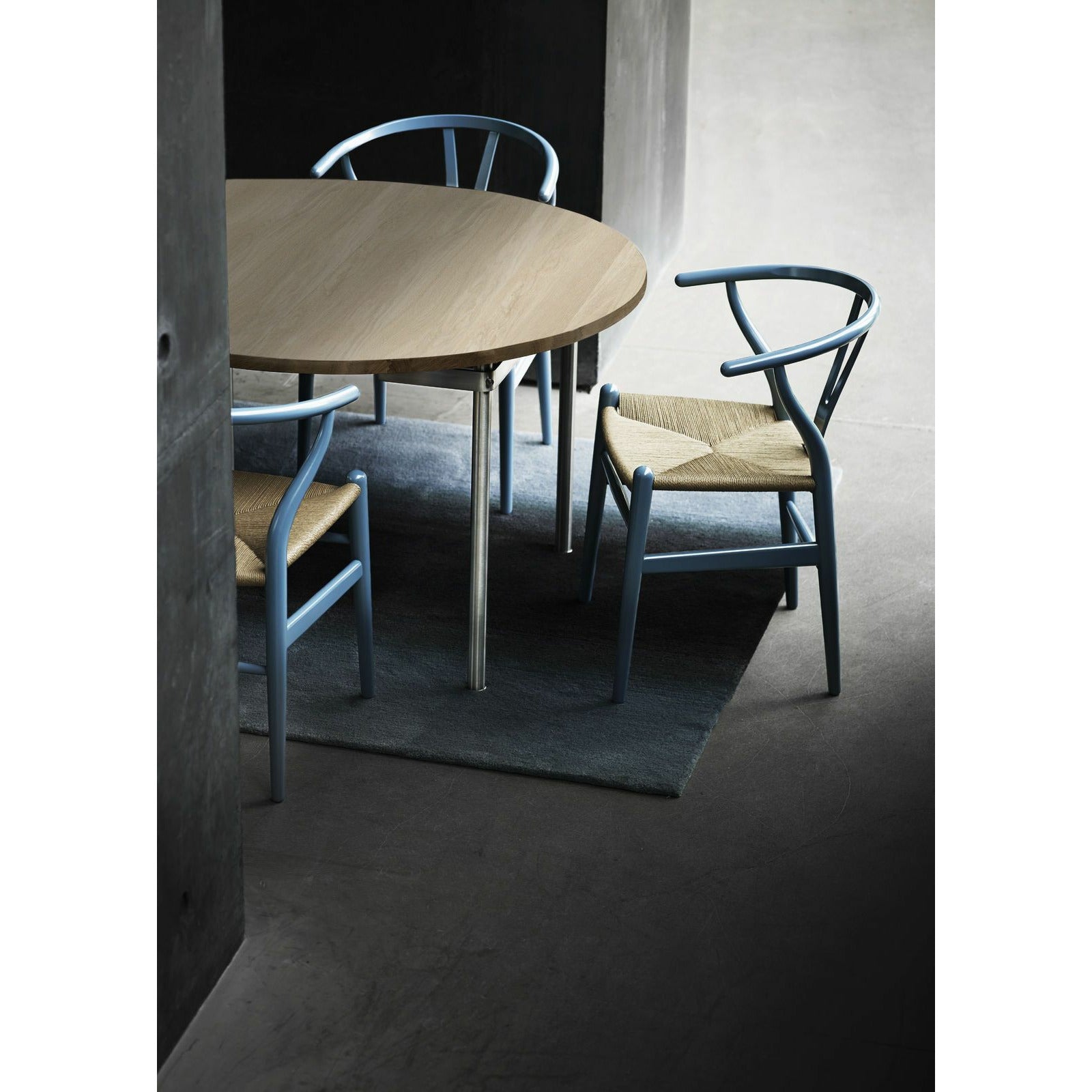 [product_category]-Carl Hansen Ch388 Dining Table Stainless Steel Incl. 2 Additional Plates, White Oiled Oak-Carl Hansen-CH388-whiteoiledoak-incltwo-CAR-3
