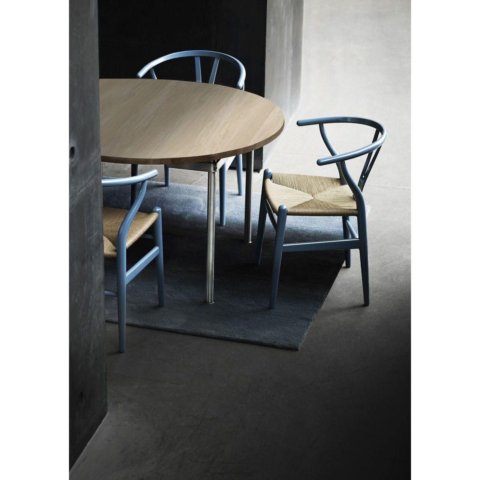 [product_category]-Carl Hansen Ch388 Dining Table Stainless Steel Without Additional Plates, White Oiled Oak-Carl Hansen-5710954427833-CH388-whiteoiledoak-wo-CAR-3
