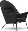  CH468 Oculus Chair černá ocel/černá kůže