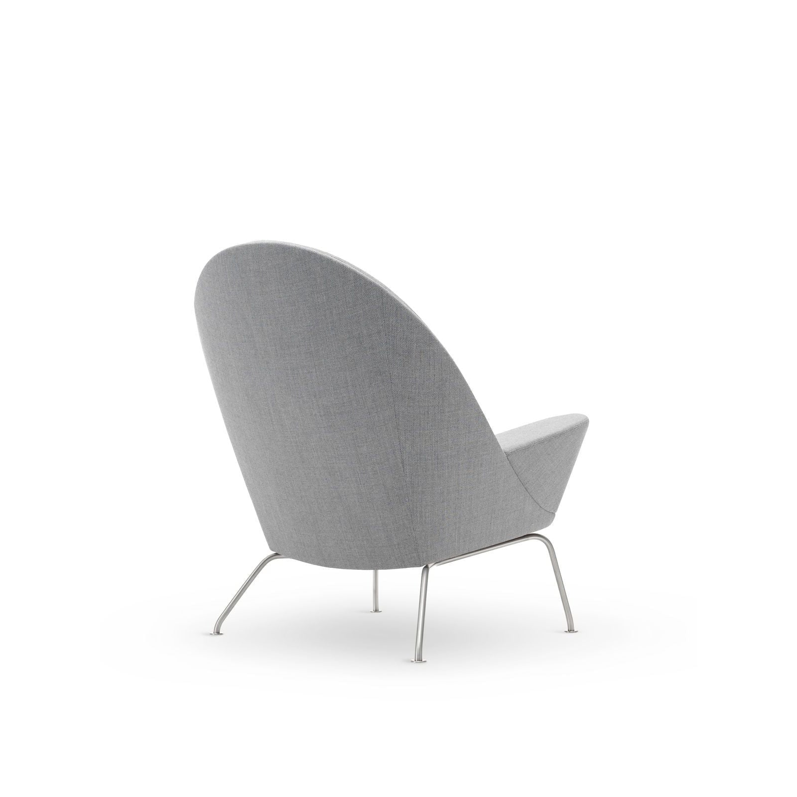 [product_category]-Carl Hansen Ch468 Oculus Chair, Steel/Light Gray Fabric-Carl Hansen-CH468-fiord151-stainlesssteel-CAR-3