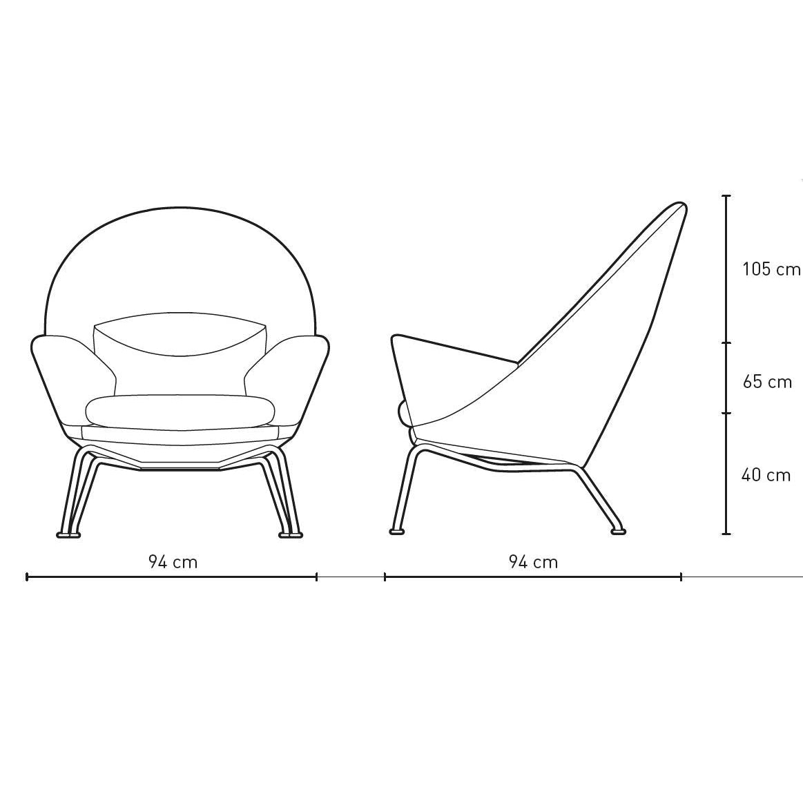 [product_category]-Carl Hansen Ch468 Oculus Chair, Steel/Light Gray Fabric-Carl Hansen-CH468-fiord151-stainlesssteel-CAR-6