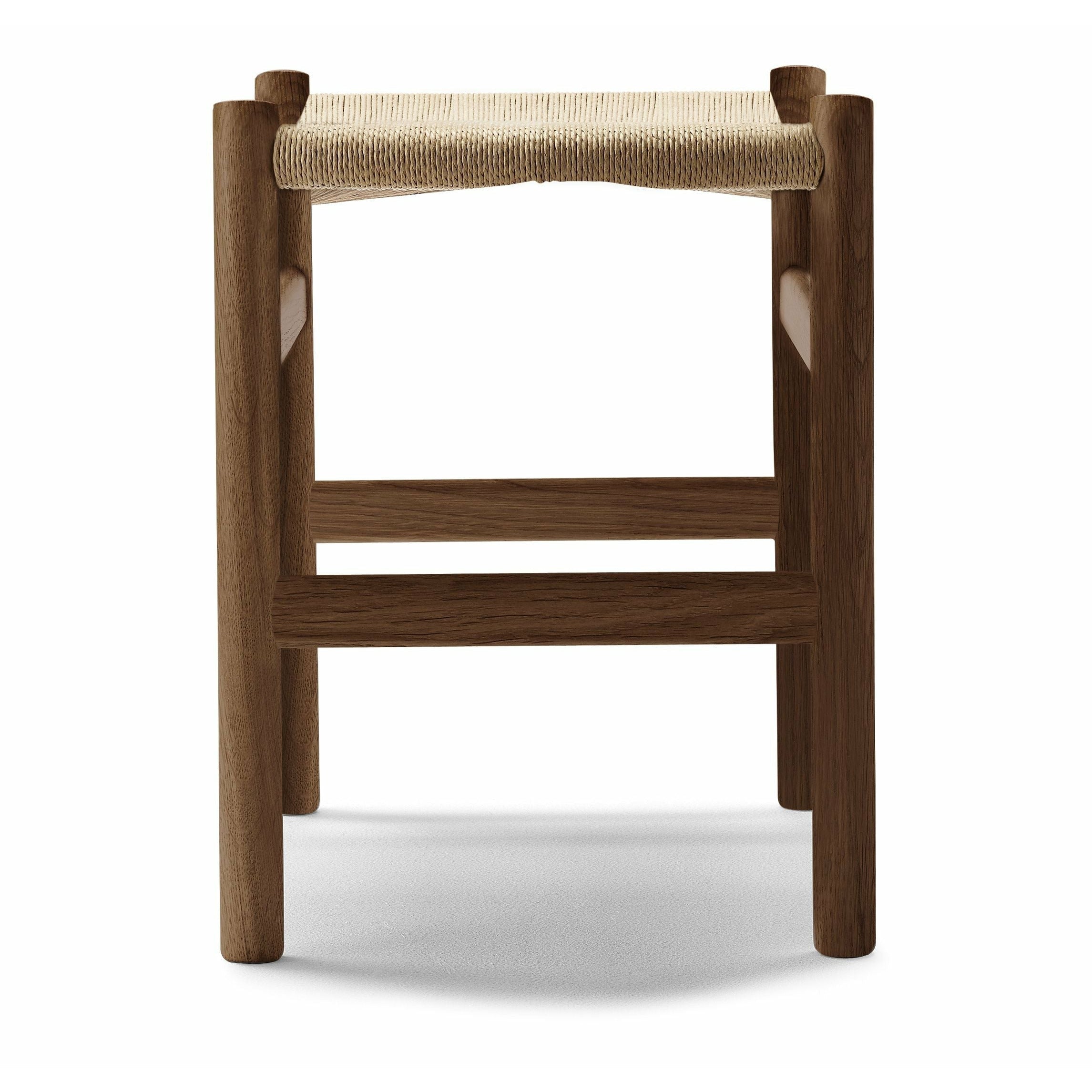[product_category]-Carl Hansen Ch53 Footstool Oak Smoke Colored Oil 39 Cm, Natural Cord-Carl Hansen-CH53-oak-smokedoil-papercord-natural-39-CAR-3