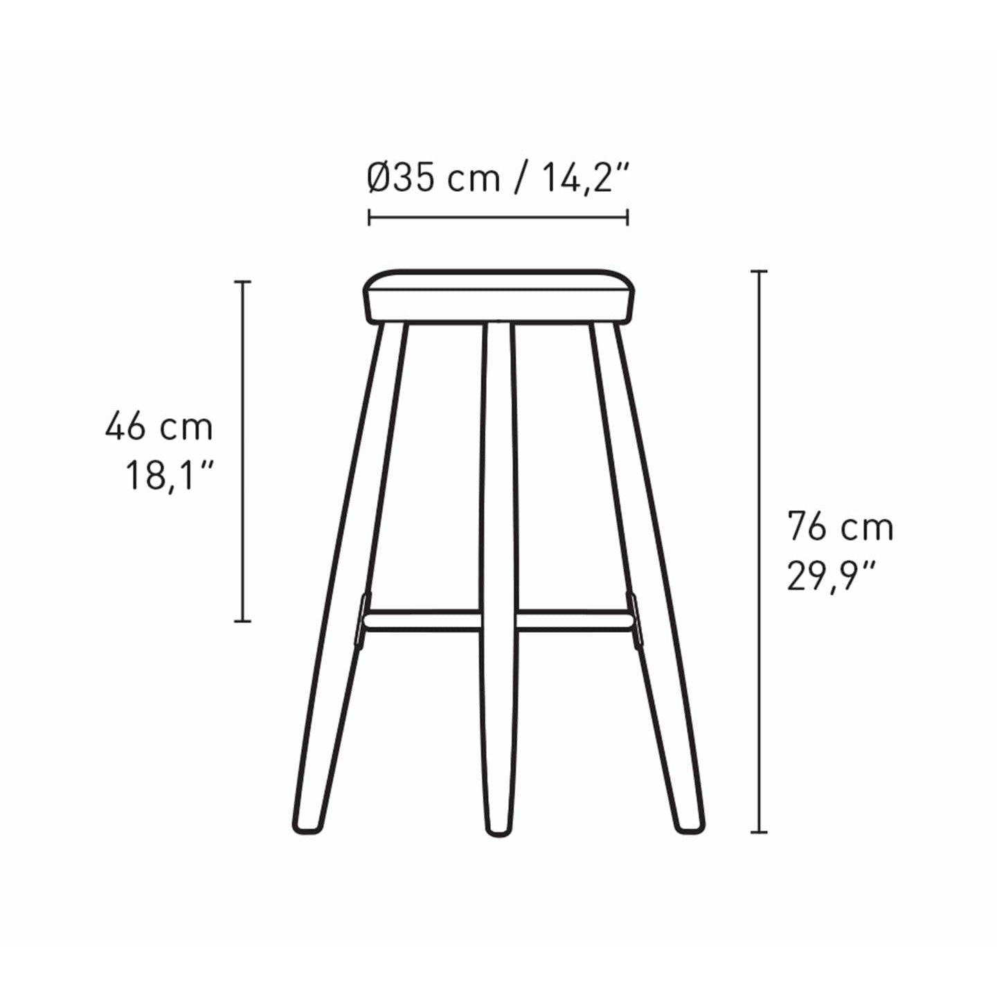 [product_category]-Carl Hansen Ch56 Bar Stool Oak Smoke Colored Oil, Thor 301-Carl Hansen-CH56-oak-smokedoil-thor301-CAR-3