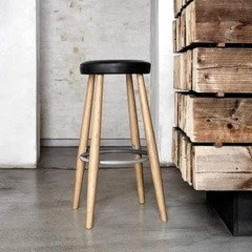 [product_category]-Carl Hansen Ch58 Bar Stool, Soaped Oak/Orange Leather-Carl Hansen-5714413174115-CH58-020-101-CMHR-LOKE7050-CAR-2