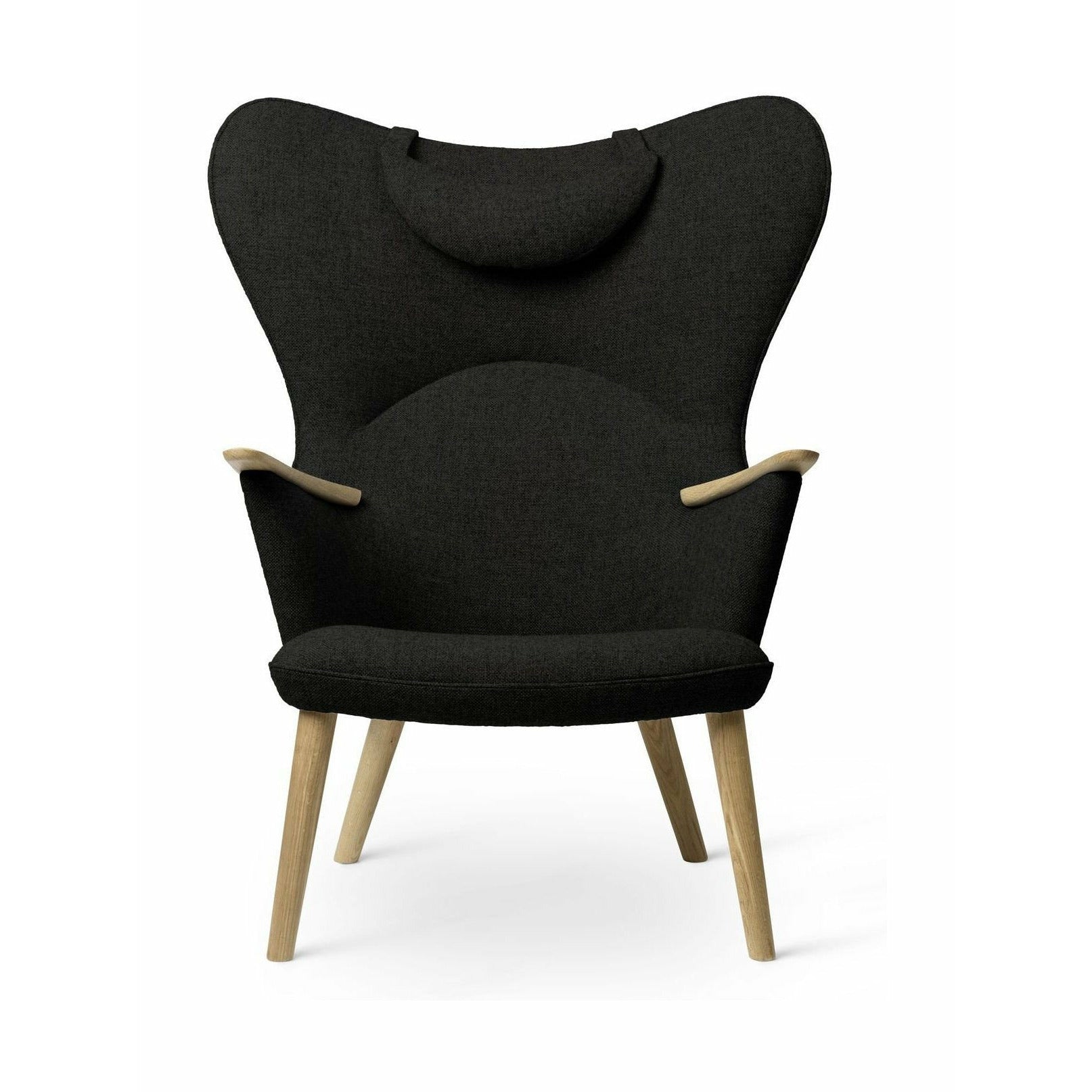 [product_category]-Carl Hansen Ch78 Mama Bear Lounge Chair, Oak Oiled/Dark Green Fiord 0991-Carl Hansen-5714413715622-CH7857-CAR-1