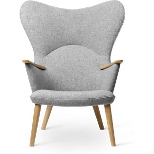 [product_category]-Carl Hansen Ch78 Mama Bear Lounge Chair, Oak Oil/Grey Hallingdal 0130-Carl Hansen-5714413522206-CH7817-CAR-1
