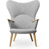  CH78 Mama Bear Lounge Chair Oak Oil/Gray Hallingdal 0130