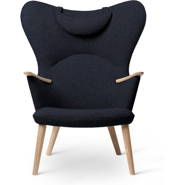 [product_category]-Carl Hansen Ch78 Mama Bear Lounge Chair, Oak Soap/Blue Fiord 0782-Carl Hansen-5714413715554-CH7847-CAR-1