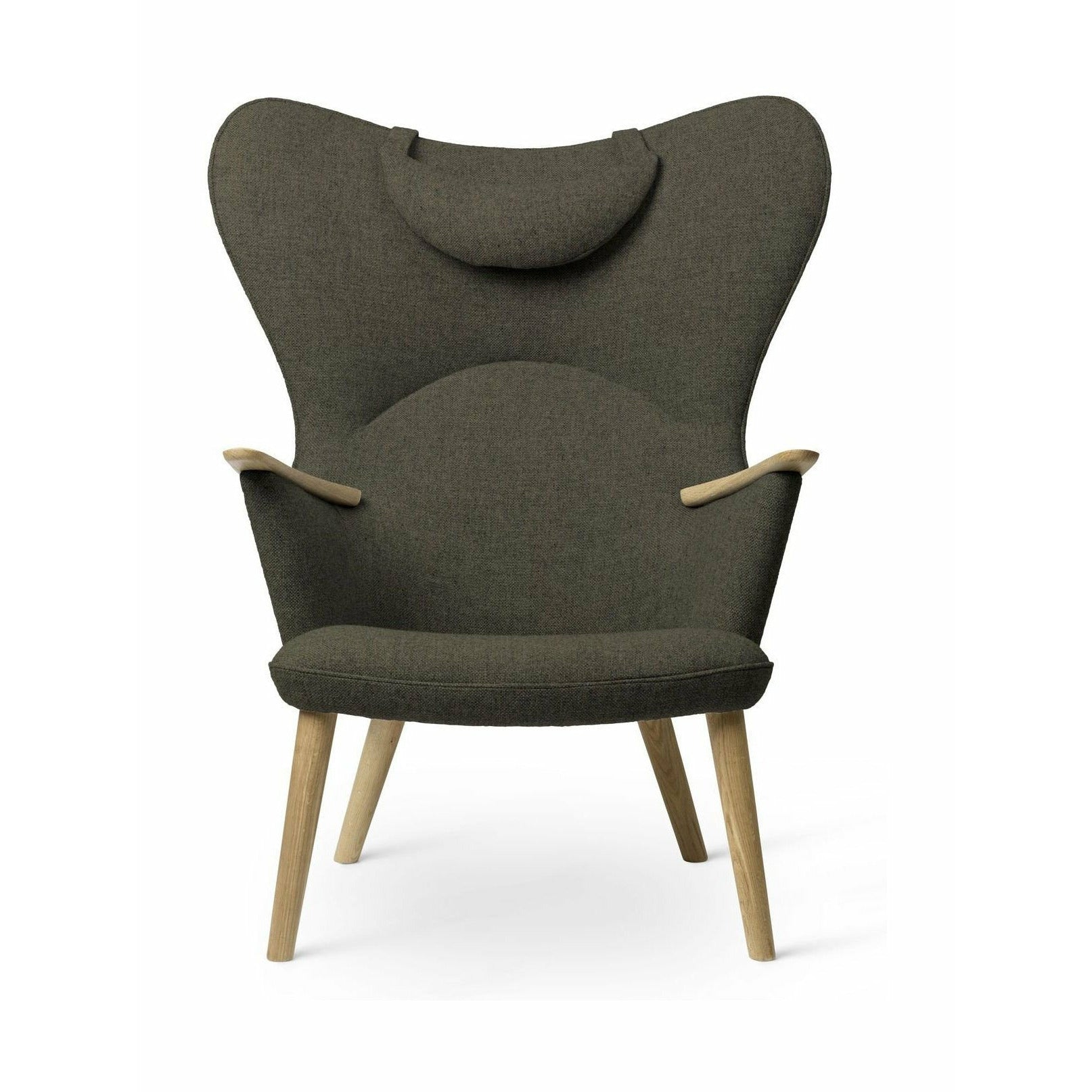 [product_category]-Carl Hansen Ch78 Mama Bear Lounge Chair, Oak Soap/Green Fiord 0961-Carl Hansen-5714413715561-CH7852-CAR-1
