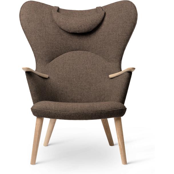[product_category]-Carl Hansen Ch78 Mama Bear Lounge Chair, Oak Soulted/Brown Fiord 0271-Carl Hansen-5714413715547-CH7842-CAR-1