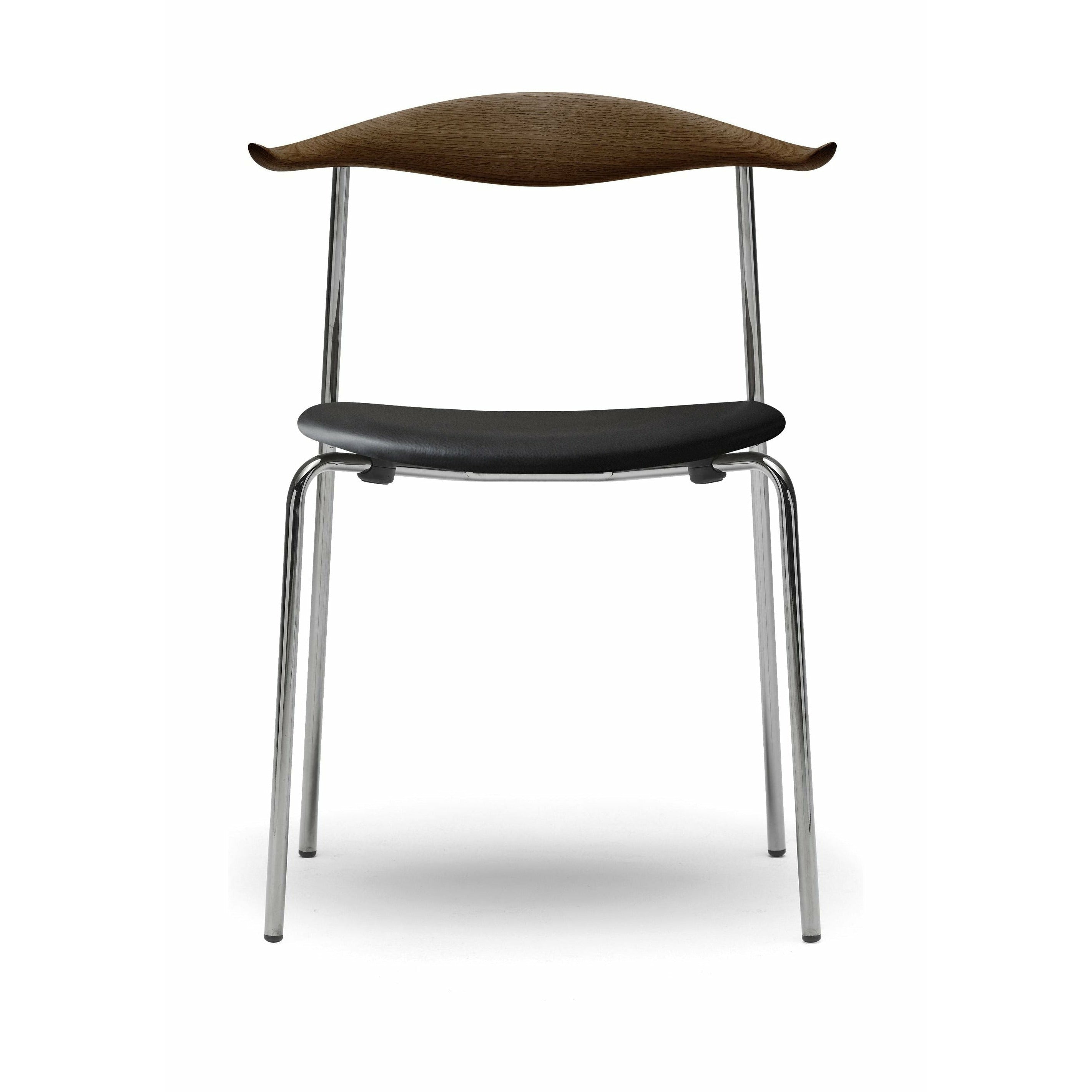 [product_category]-Carl Hansen Ch88 P Chair, Oak Smoke Oil/Thor 301 Leather-Carl Hansen-CH88P-oak-smokedoil-stainlesssteel-thor301-CAR-1