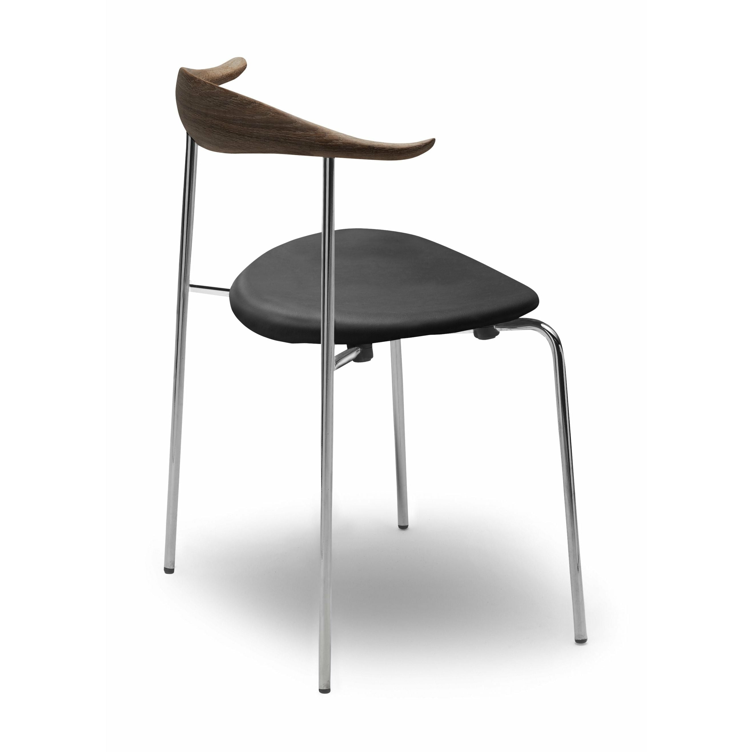 [product_category]-Carl Hansen Ch88 P Chair, Oak Smoke Oil/Thor 301 Leather-Carl Hansen-CH88P-oak-smokedoil-stainlesssteel-thor301-CAR-3