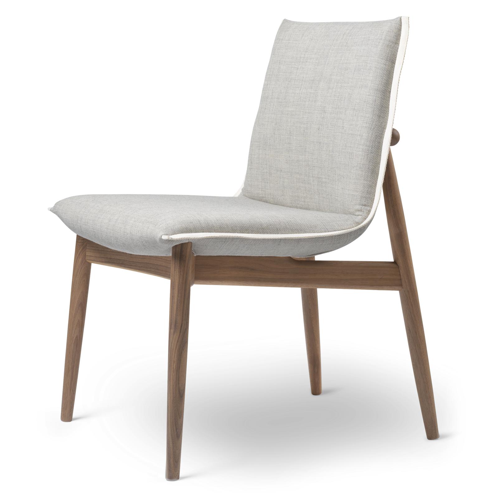 [product_category]-Carl Hansen E004 Embrace Chair, Oiled Walnut, Gray Fabric-Carl Hansen-E004-oiledwalnut-clara144-CAR-2