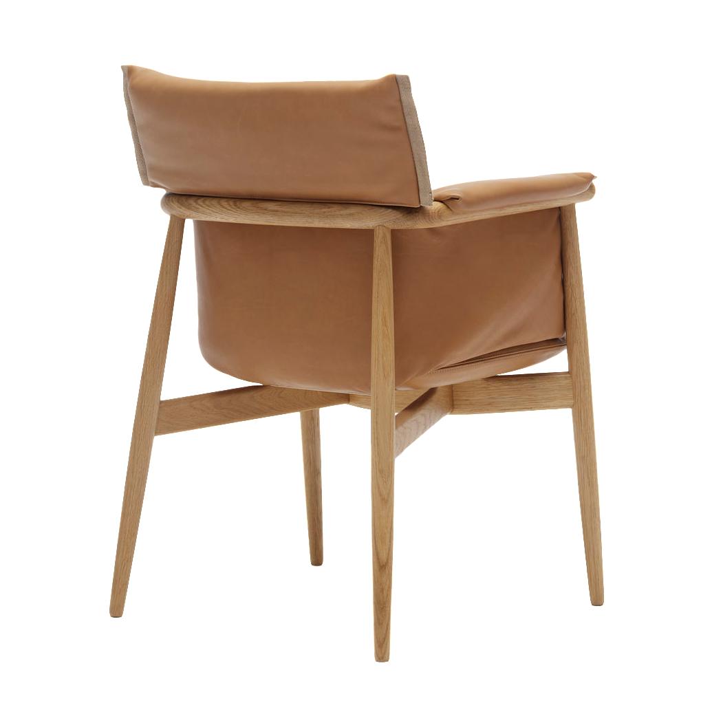 [product_category]-Carl Hansen E005 Embrace Armchair, Oiled Oak/Brown Leather-Carl Hansen-CHE005-sif95-oiledoak-CAR-3