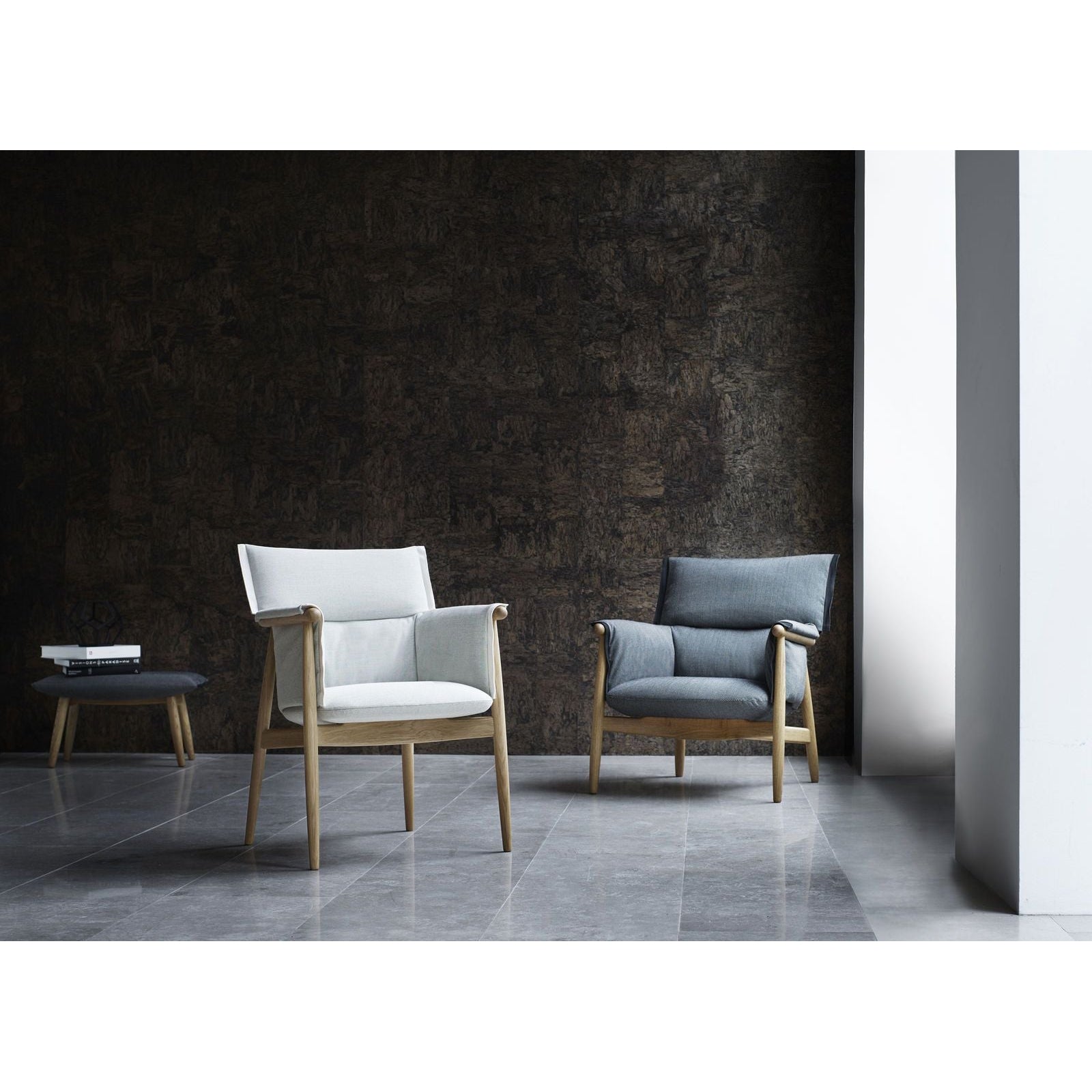 [product_category]-Carl Hansen E005 Embrace Armchair, Oiled Oak/Brown Leather-Carl Hansen-CHE005-sif95-oiledoak-CAR-4