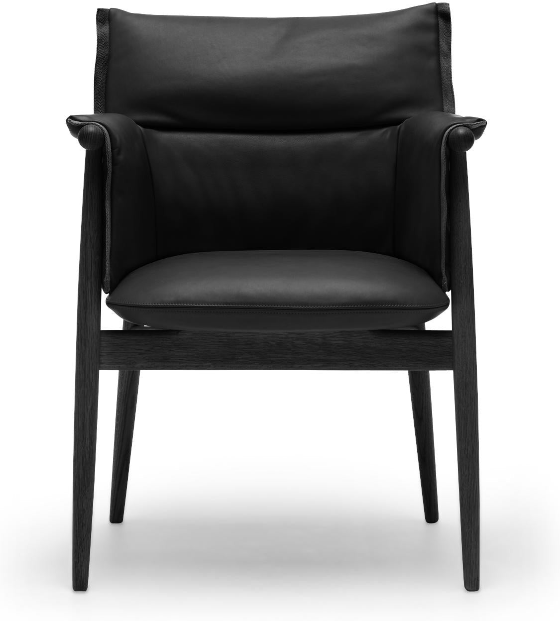 [product_category]-Carl Hansen E005 Embrace Chair, Colored Oak/Black Leather-Carl Hansen-e005-black-ncss9000-n-CAR-1
