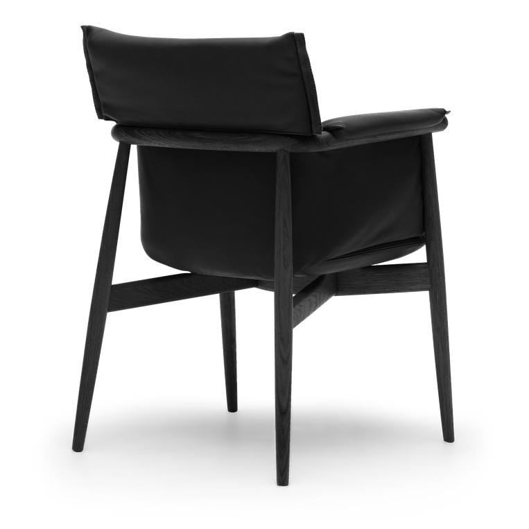 [product_category]-Carl Hansen E005 Embrace Chair, Colored Oak/Black Leather-Carl Hansen-e005-black-ncss9000-n-CAR-2