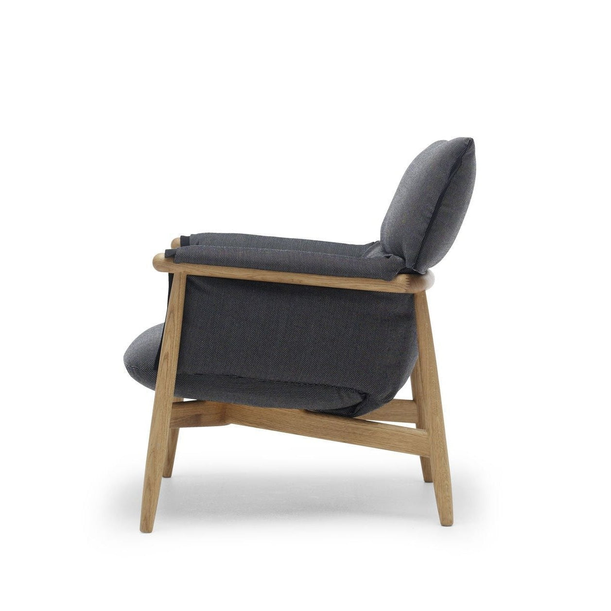 [product_category]-Carl Hansen E015 Embrace Lounge Chair, Oiled Oak/Dark Gray Fabric-Carl Hansen-5715230496169-CHE015-fiord191-oiledoak-CAR-2