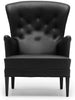 Karla Hansen FH419 Heritage Chair Black Oak/Black Leather