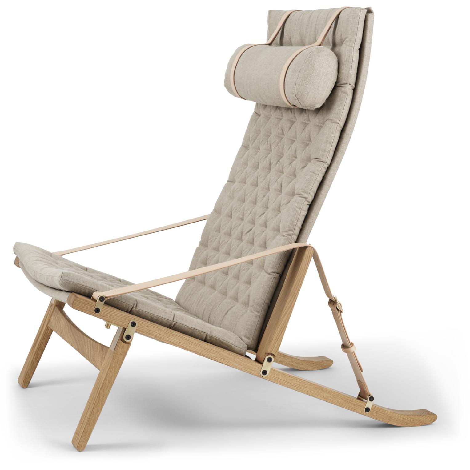 [product_category]-Carl Hansen Fk10 Plica Chair Oak Oiled/Canvas, Natural-Carl Hansen-5714413977587-FK10-Oak-Oiled-CAR-4