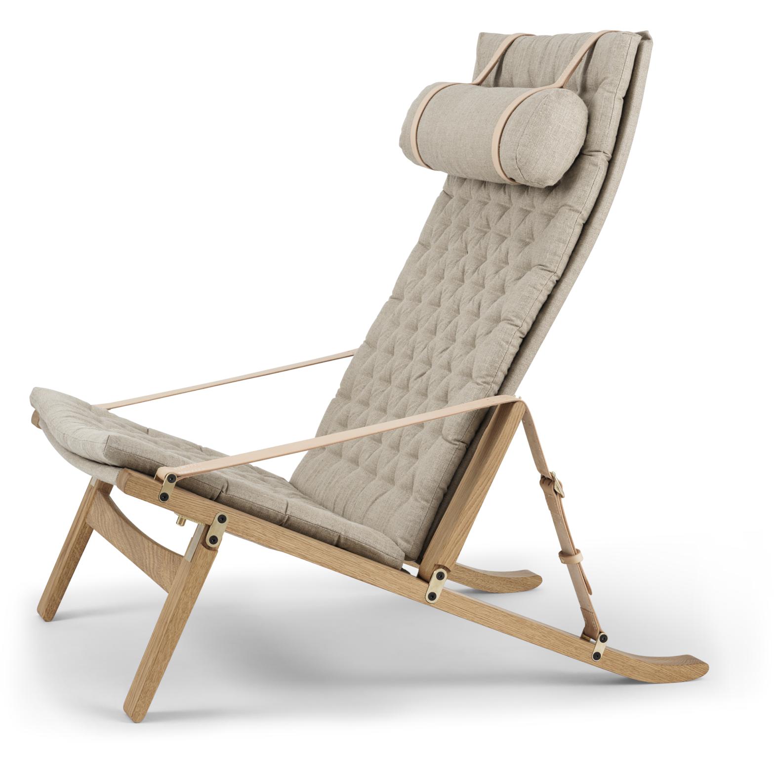 [product_category]-Carl Hansen Fk10 Plica Chair Oak Oiled/Canvas, Natural-Carl Hansen-5714413977587-FK10-Oak-Oiled-CAR-5