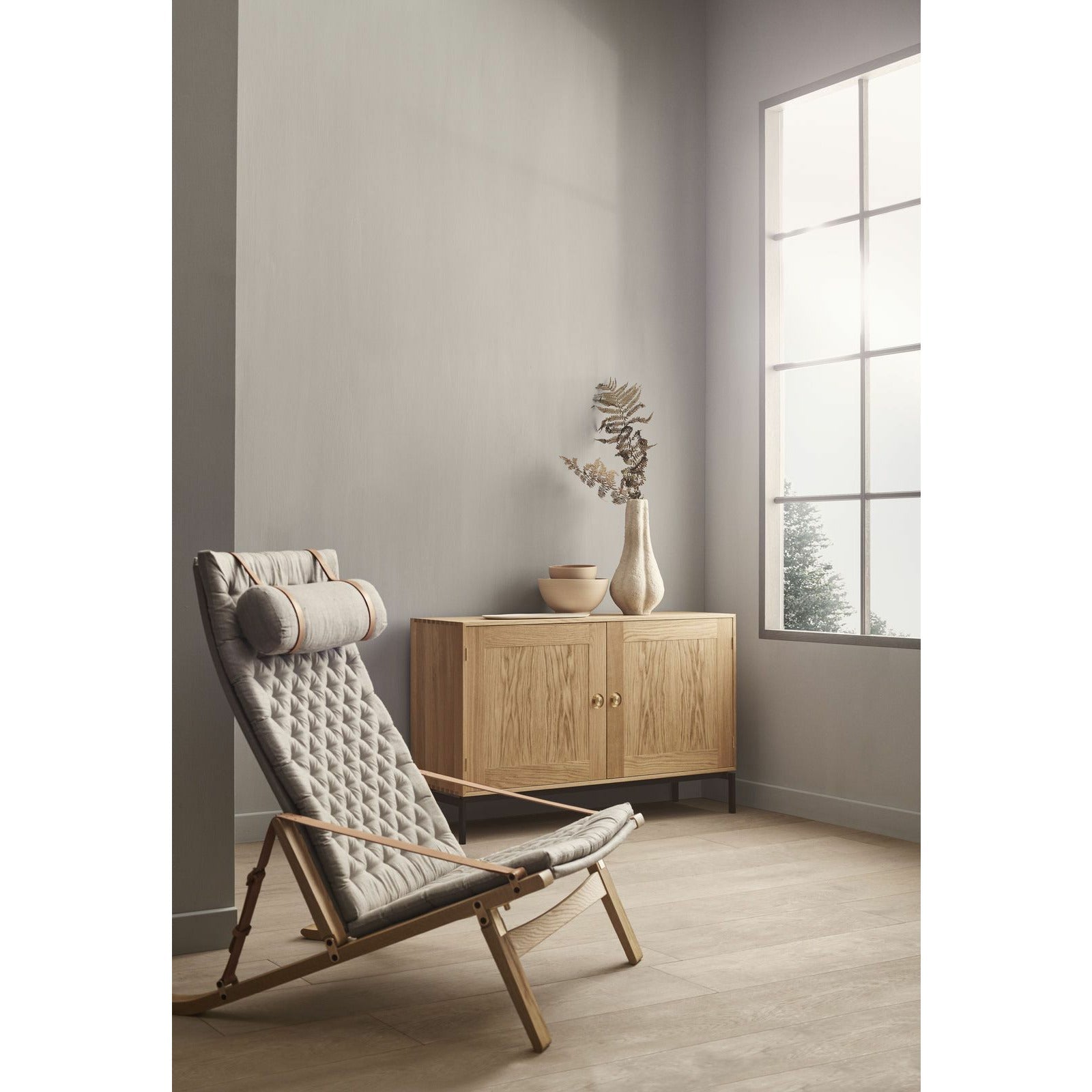 [product_category]-Carl Hansen Fk10 Plica Chair Oak Oiled/Canvas, Natural-Carl Hansen-5714413977587-FK10-Oak-Oiled-CAR-9