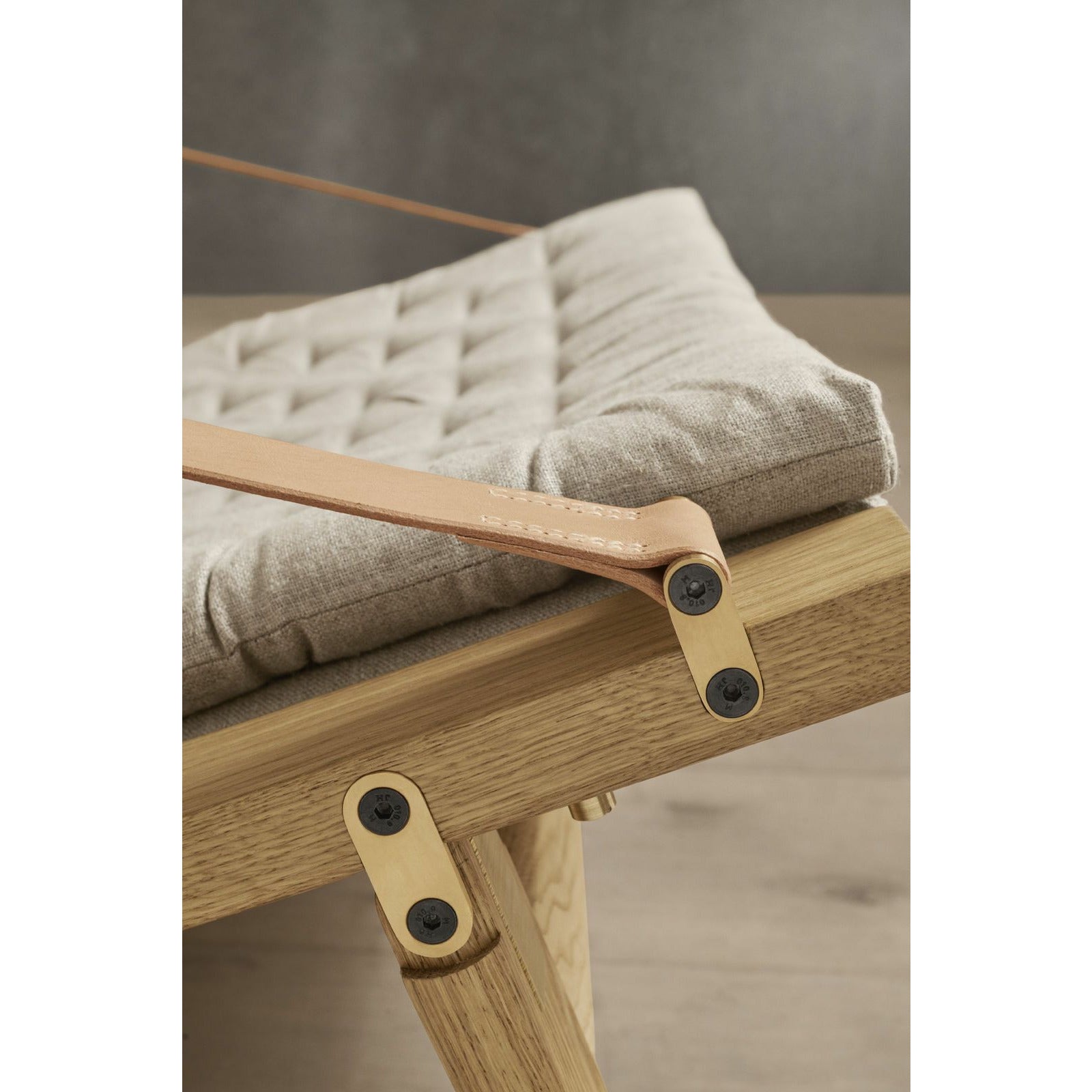 [product_category]-Carl Hansen Fk11 Plica Chair Oak Oiled/Canvas, Natural-Carl Hansen-5714413977709-FK11-Oak-oiled-CAR-11
