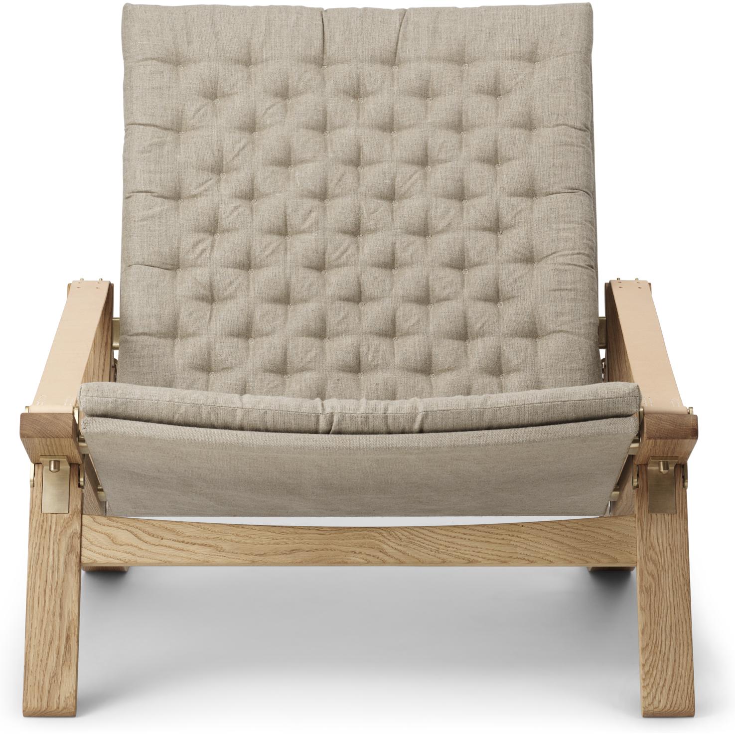 [product_category]-Carl Hansen Fk11 Plica Chair Oak Oiled/Canvas, Natural-Carl Hansen-5714413977709-FK11-Oak-oiled-CAR-1