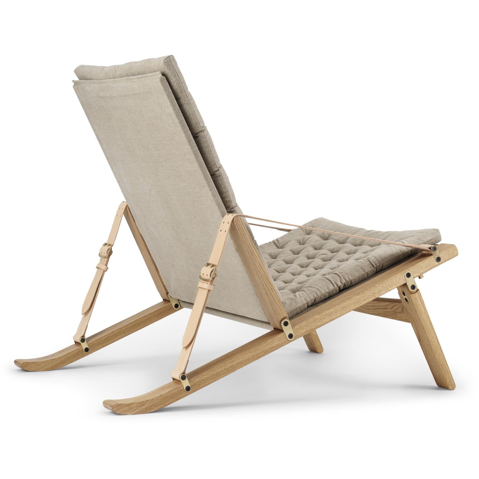 [product_category]-Carl Hansen Fk11 Plica Chair Oak Oiled/Canvas, Natural-Carl Hansen-5714413977709-FK11-Oak-oiled-CAR-3