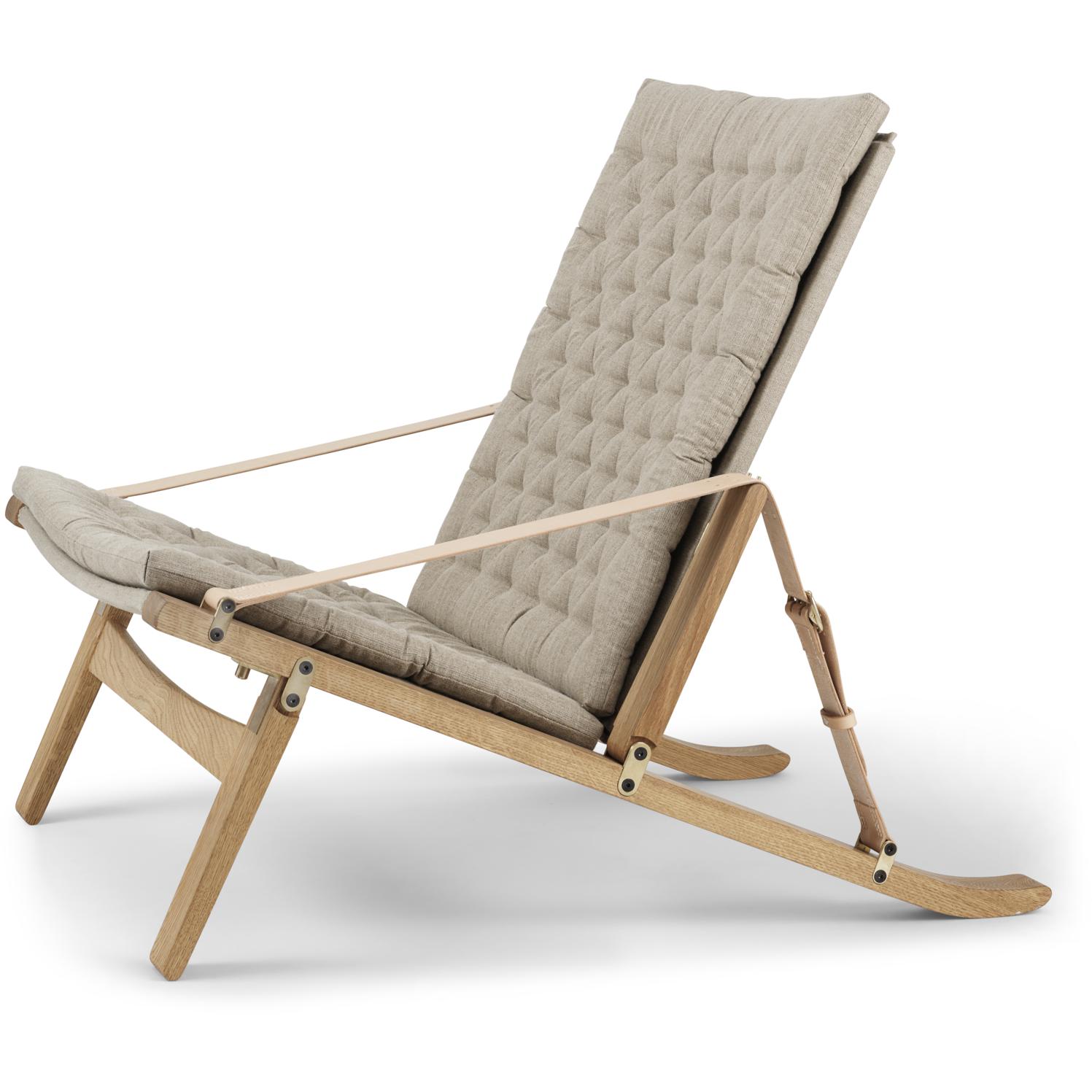 [product_category]-Carl Hansen Fk11 Plica Chair Oak Oiled/Canvas, Natural-Carl Hansen-5714413977709-FK11-Oak-oiled-CAR-5