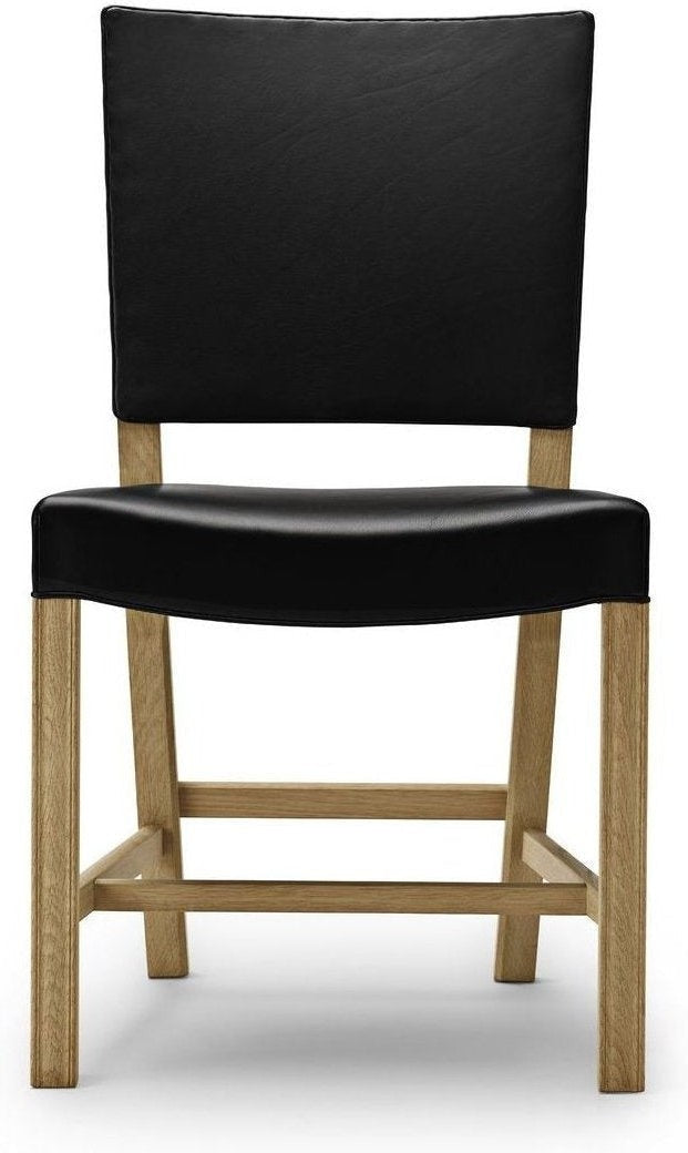 [product_category]-Carl Hansen Kk39490 Small Red Chair, Oak Soaped/Black Leather-Carl Hansen-CHKK39490-sif98-soapedoak-CAR-1