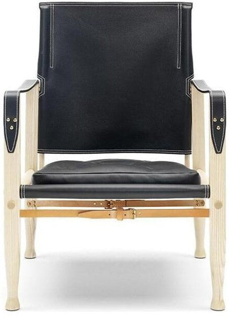[product_category]-Carl Hansen Kk47000 Safari Chair, Oiled Ash/Black Leather-Carl Hansen-CHKK47000-thor301-oiledash-CAR-1