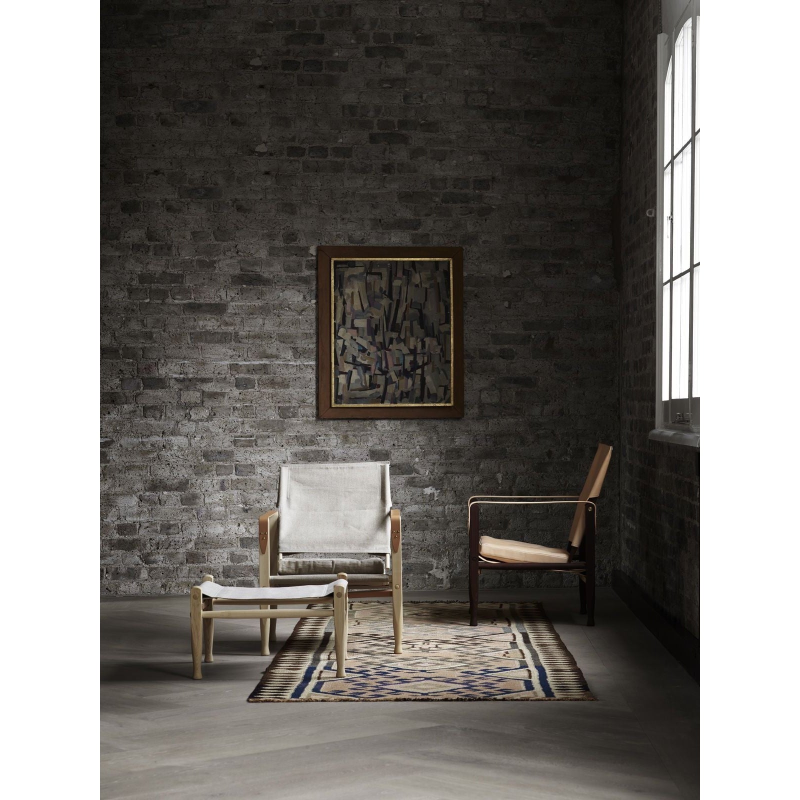 [product_category]-Carl Hansen Kk47000 Safari Chair, Oiled Ash/Natural-Carl Hansen-CHKK47000-naturalcanvas-oiledash-CAR-3